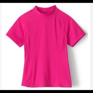 LANDS’ END MOCK NECK WET SHIRT